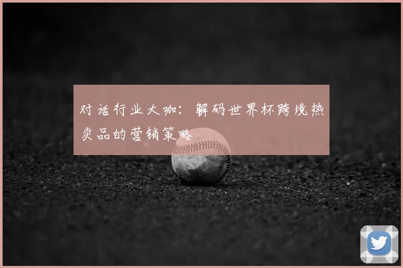 对话行业大咖：解码世界杯跨境热卖品的营销策略
